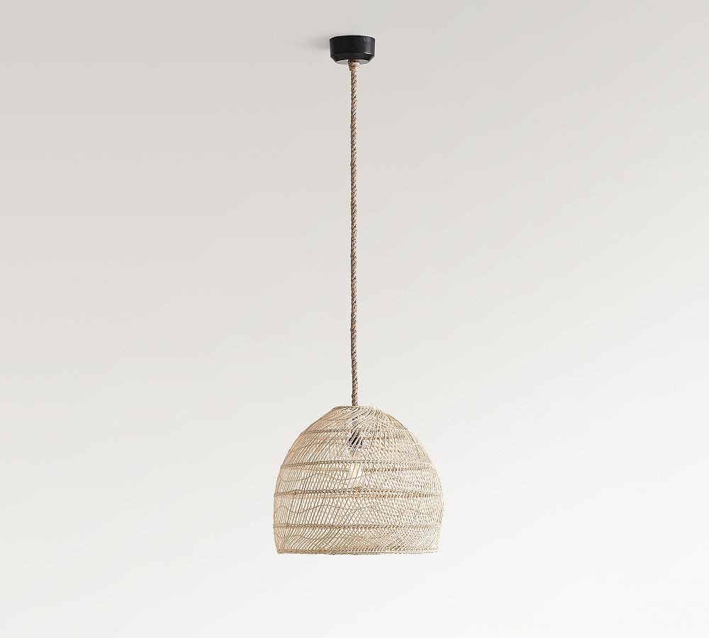 Flora Rattan Pendant (19"-23") | Pottery Barn (US)