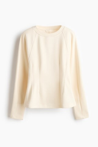 H & M - Tailliertes Sweatshirt - Weiß - Damen | H&M (DE, AT, CH, NL, FI)