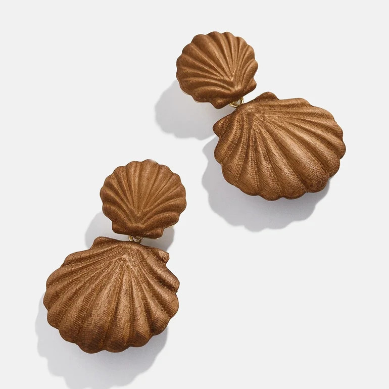 Out of This Shell Earrings - Brown | BaubleBar