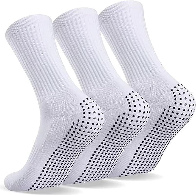 TANSTC Socks Men Women Grip Socks Soccer Anti Slip, Socks for Women Pilates Yoga Non Slip | Amazon (US)
