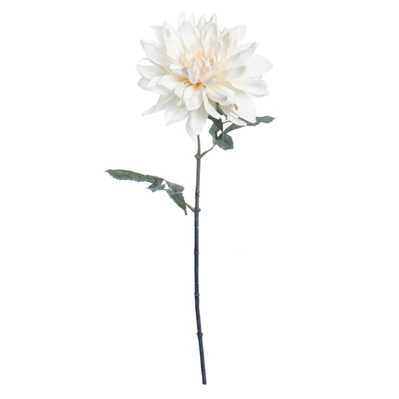 White Dahlia Floral Stem, 23" | At Home