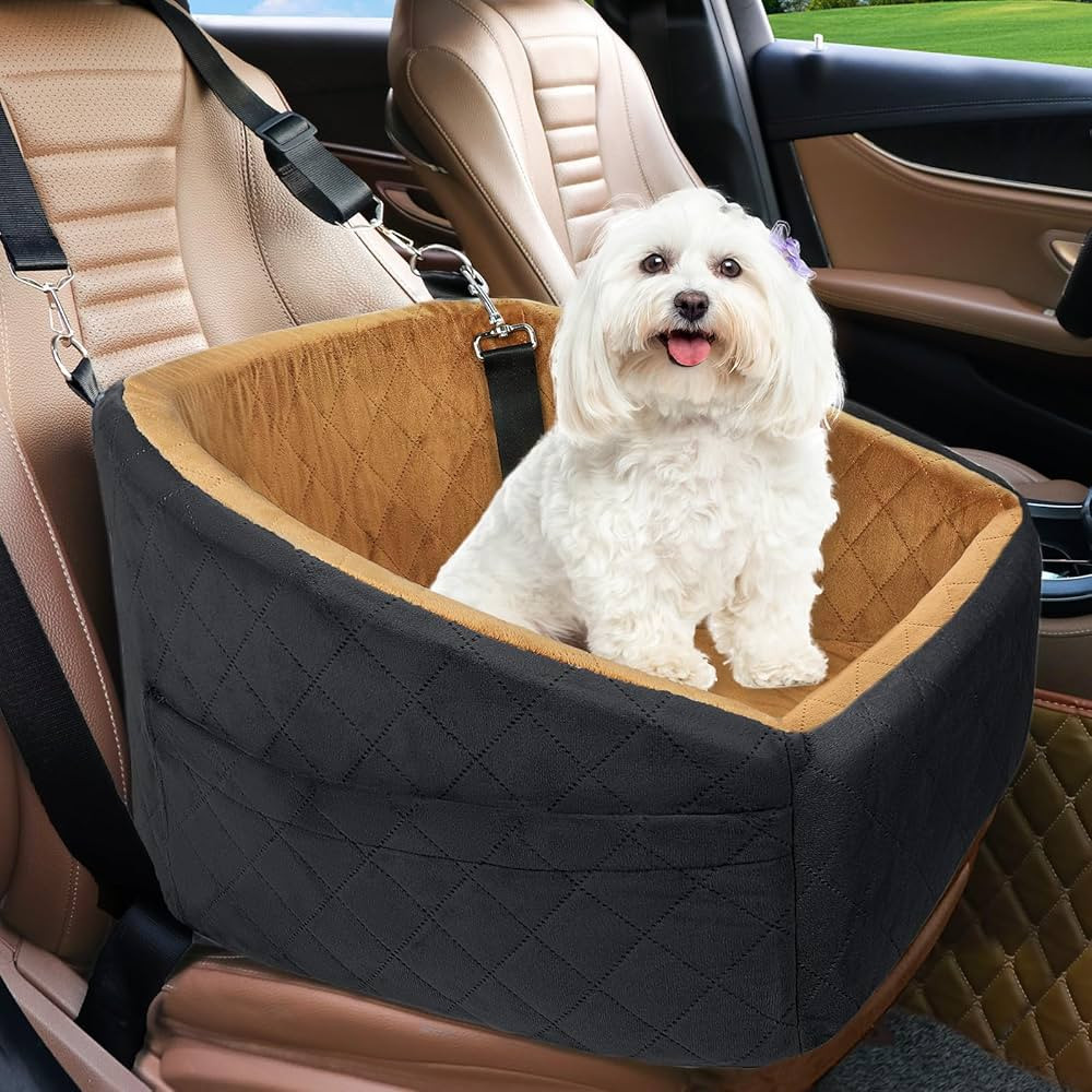 Dog Car Seat for Small Medium Dogs,Detachable Washable Dog Booster Seat Under 30lbs, Pet Car Seat... | Amazon (US)