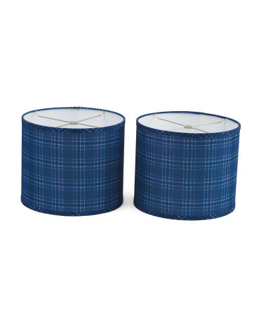 2pk 12in Falkirk Plaid Lamp Shade Set | Marshalls