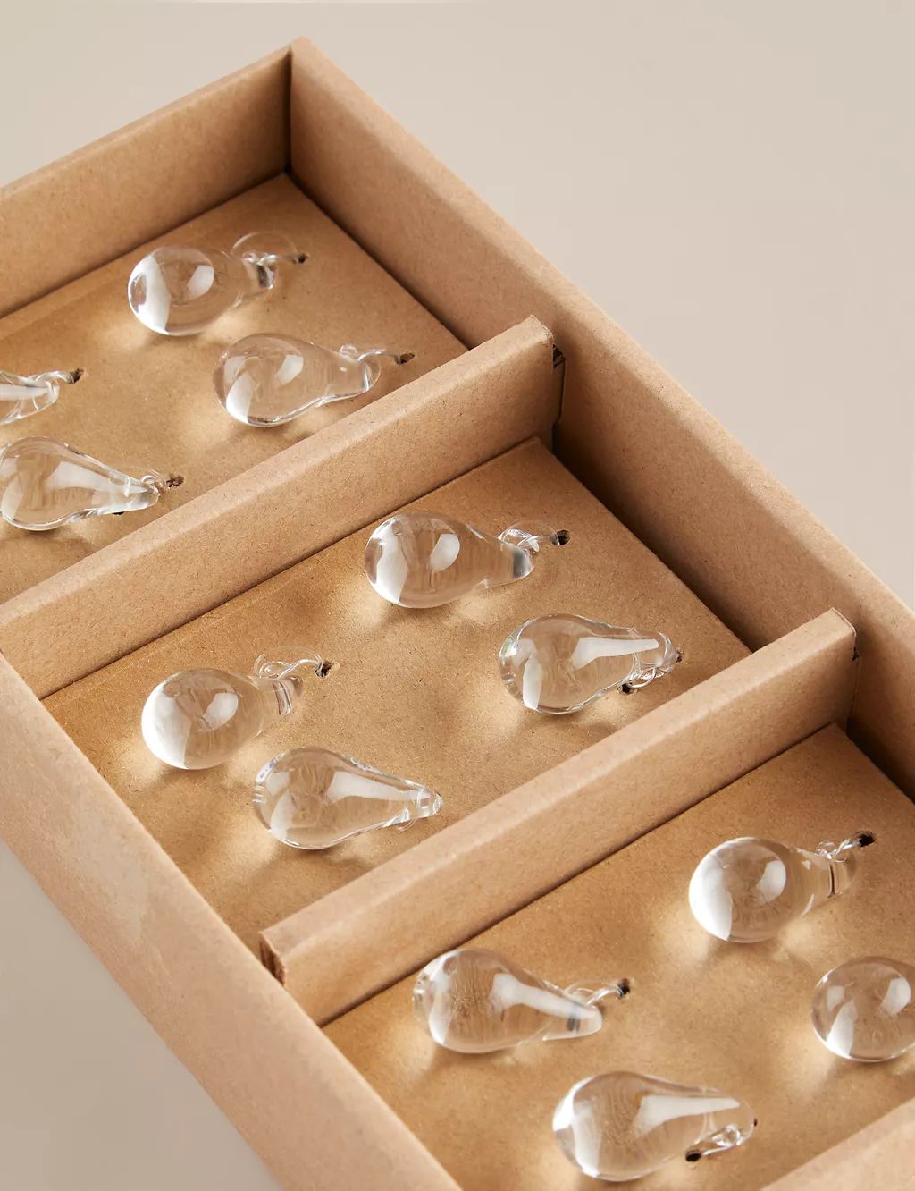 12pk Mini Glass Teardrop Baubles | Marks & Spencer (UK)