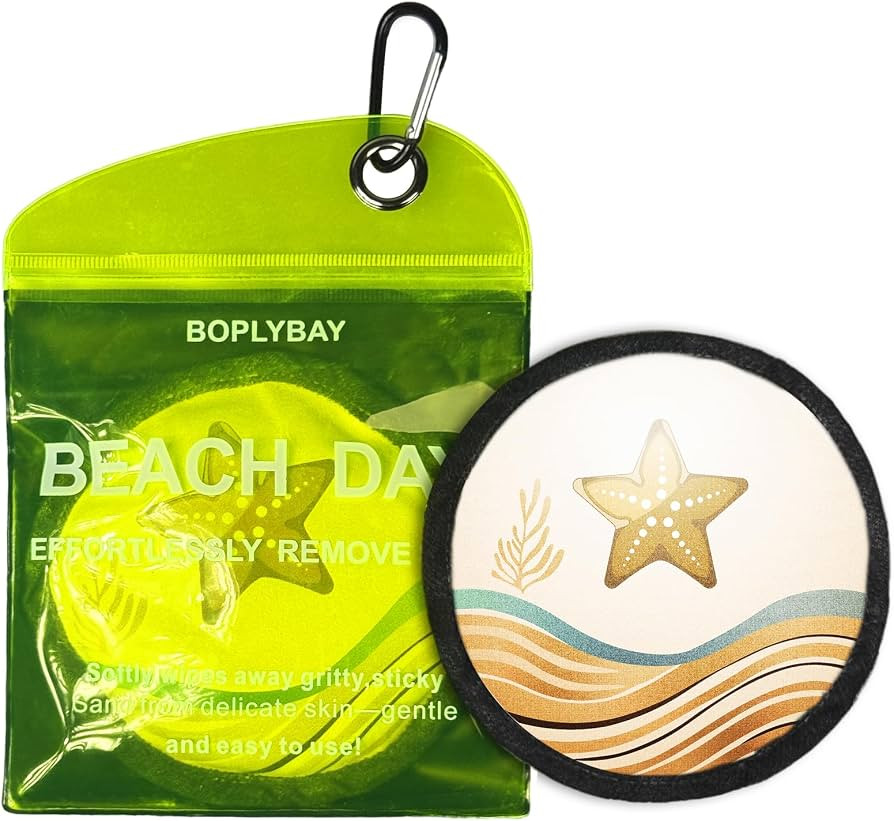 Natural Sand Remover Pouch for Beach \u2013 Talc-Free, Hypoallergenic, Fragrance-Free | Waterless... | Amazon (US)