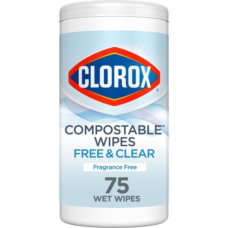 Clorox Compostable Wipes - Free & Clear - 75ct | Target