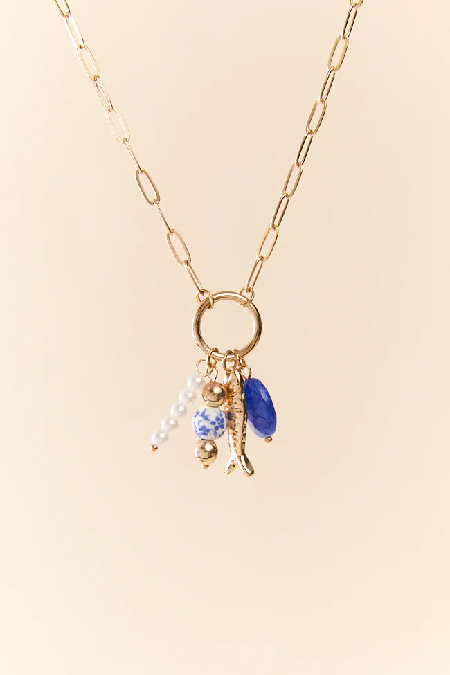 Fish Charm Necklace | Pink Lily