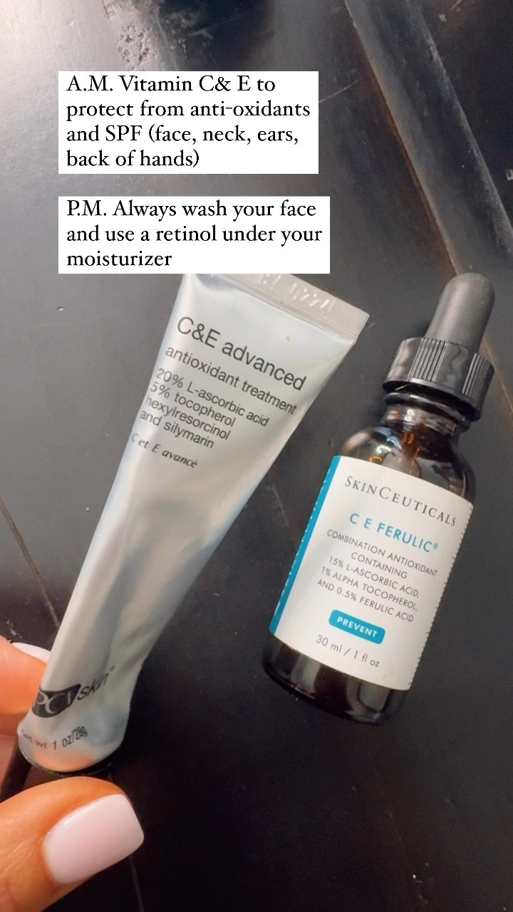 Skincare tips over 40 
PCA skincare 
Skinceuticals 
Vit C & E for morning 

#LTKOver40 #LTKBeauty #LTKFindsUnder100