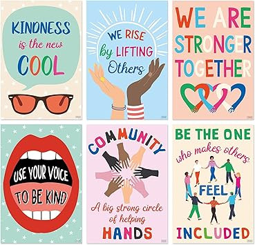 Sweetzer & Orange Kindness Posters for Classroom Decorations. 6 Classroom Posters, 15 x 22” Lar... | Amazon (US)