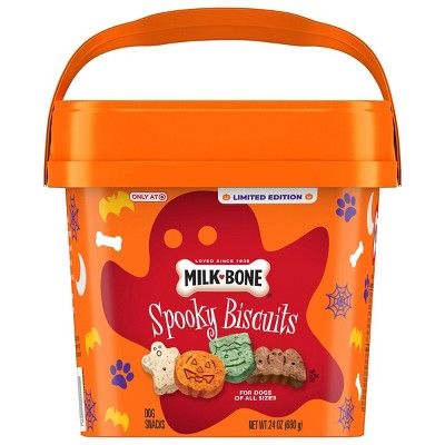 Milk-Bone Beef Halloween Spooky Dog Treats - 24oz | Target