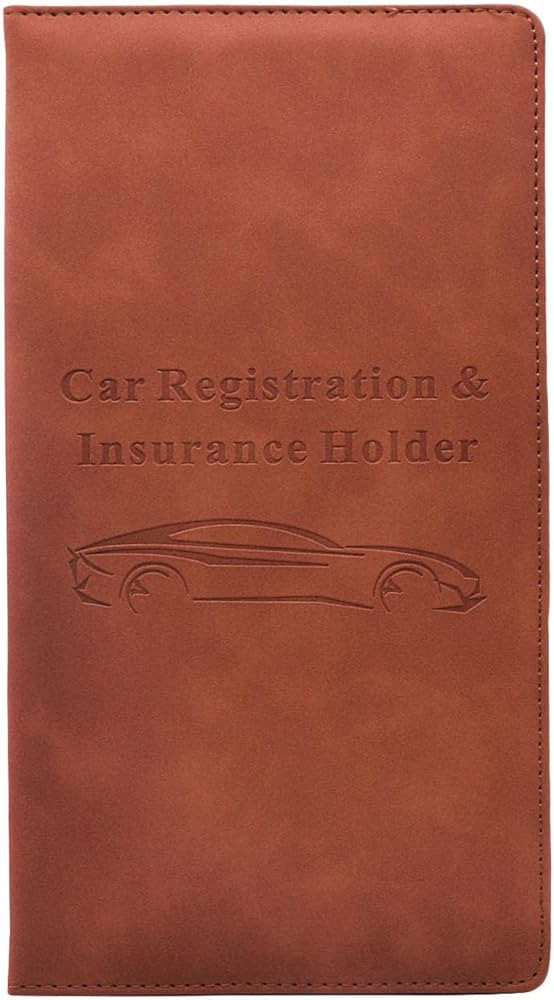 Car Registration and Insurance Card Holder - Vehicle Glove Box Document Organizer - Premium PU Le... | Amazon (US)