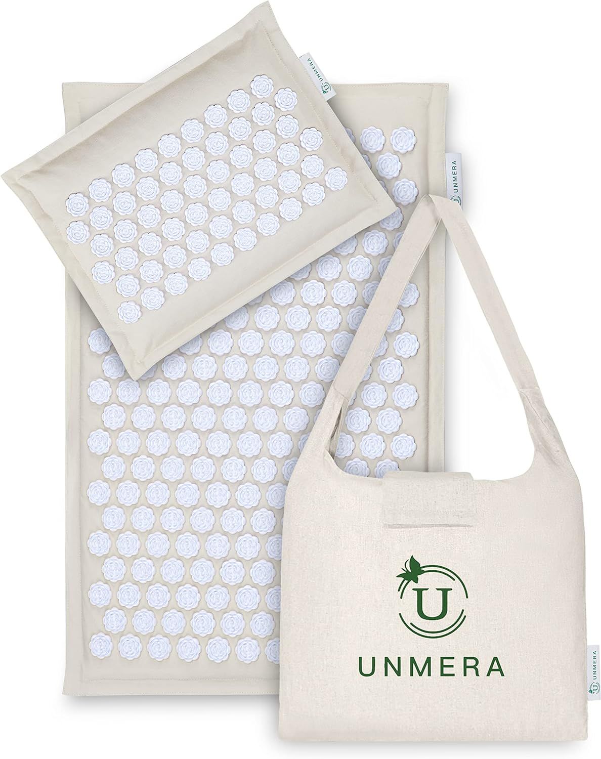 UNMERA Acupressure Mat and Pillow Set,Natural Eco Linen & Coconut Fiber Filling,FSA/HSA Eligible,... | Amazon (US)