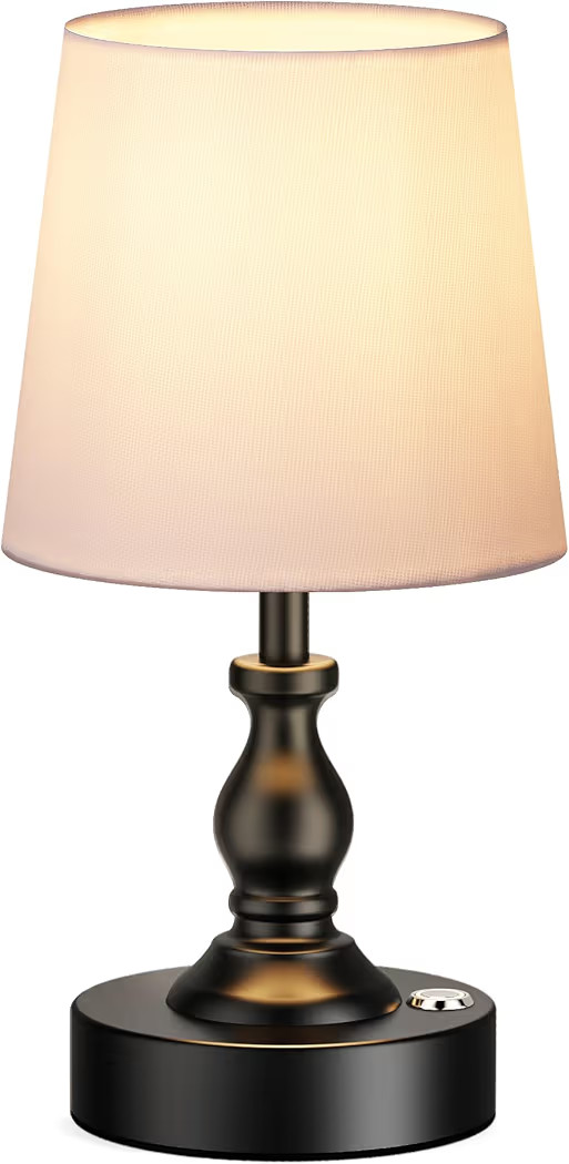 PARTPHONER Mini Cordless LED Table Lamp, 5200mAh Rechargeable Battery Operated Lamp, 3-Level Brig... | Amazon (US)