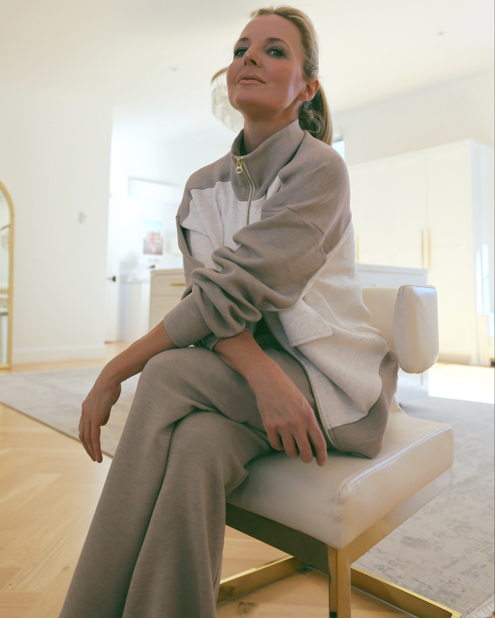 This retro inspired sweatsuit set is so cool! It’s incredibly comfy and the perfect neutral shades for a bright winter look. Fits large so I’d size down. 

#LTKOver40 #LTKSeasonal