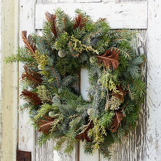 Fresh Noble Fir + Fern Wreath | Terrain