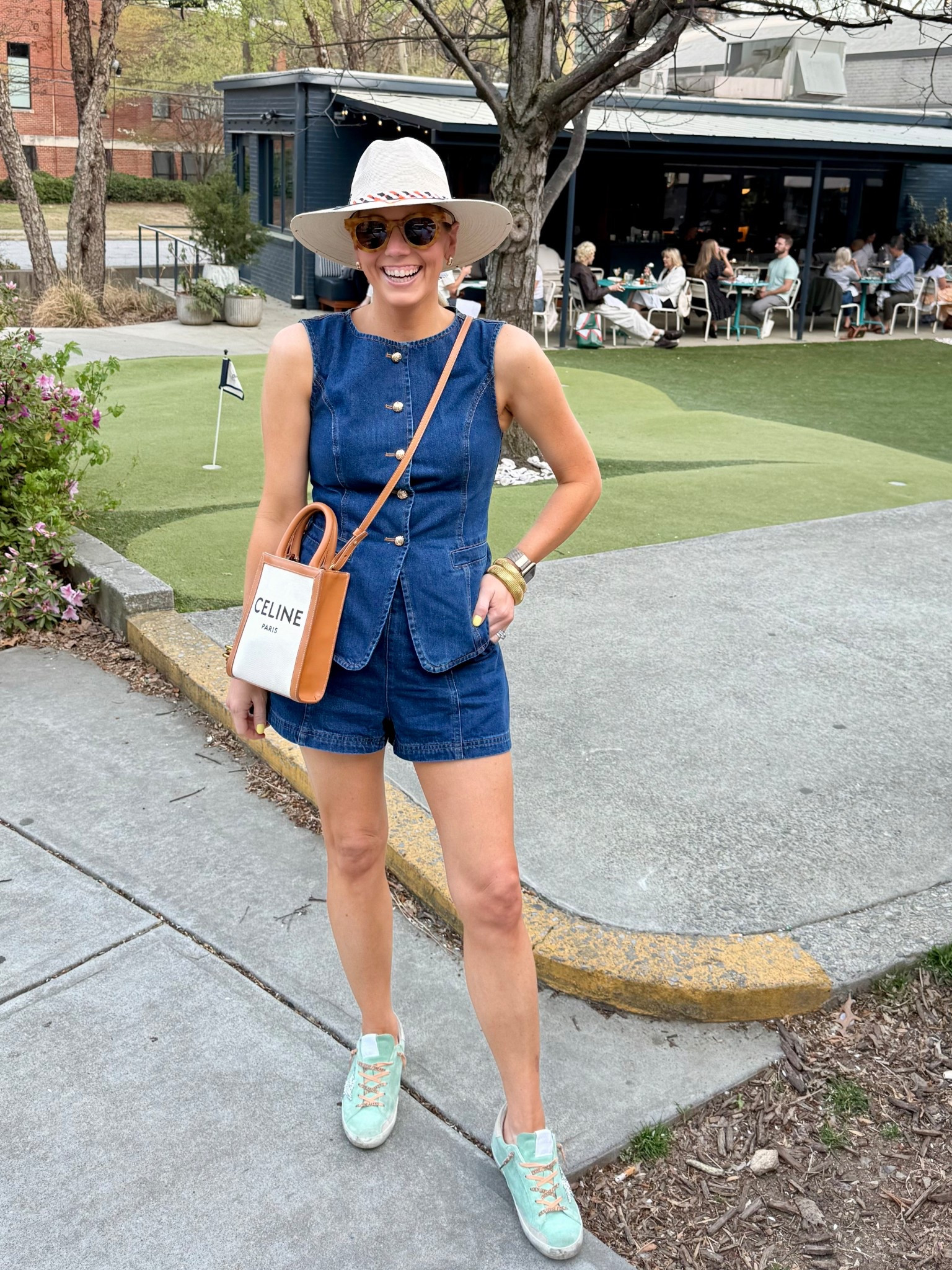 24 hours ATL trip! Linking what I can from my outfit 
Wearing size small in this denim set- use code BOBBI15 for a discount!

Outfit deets:
Hat: @tipsythreads_ 
Sunnies: @ryansimkhaieyeshop 
Denim set: @vestique 
Purse: borrowed from @vivrelle 
Sneakers: old @goldengoose 

#LTKParties #LTKStyleTip #LTKItBag