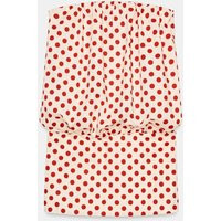 Zara - Polka Dot Bandeau Dress - Ecru / Red - Xxl - Woman | Zara US