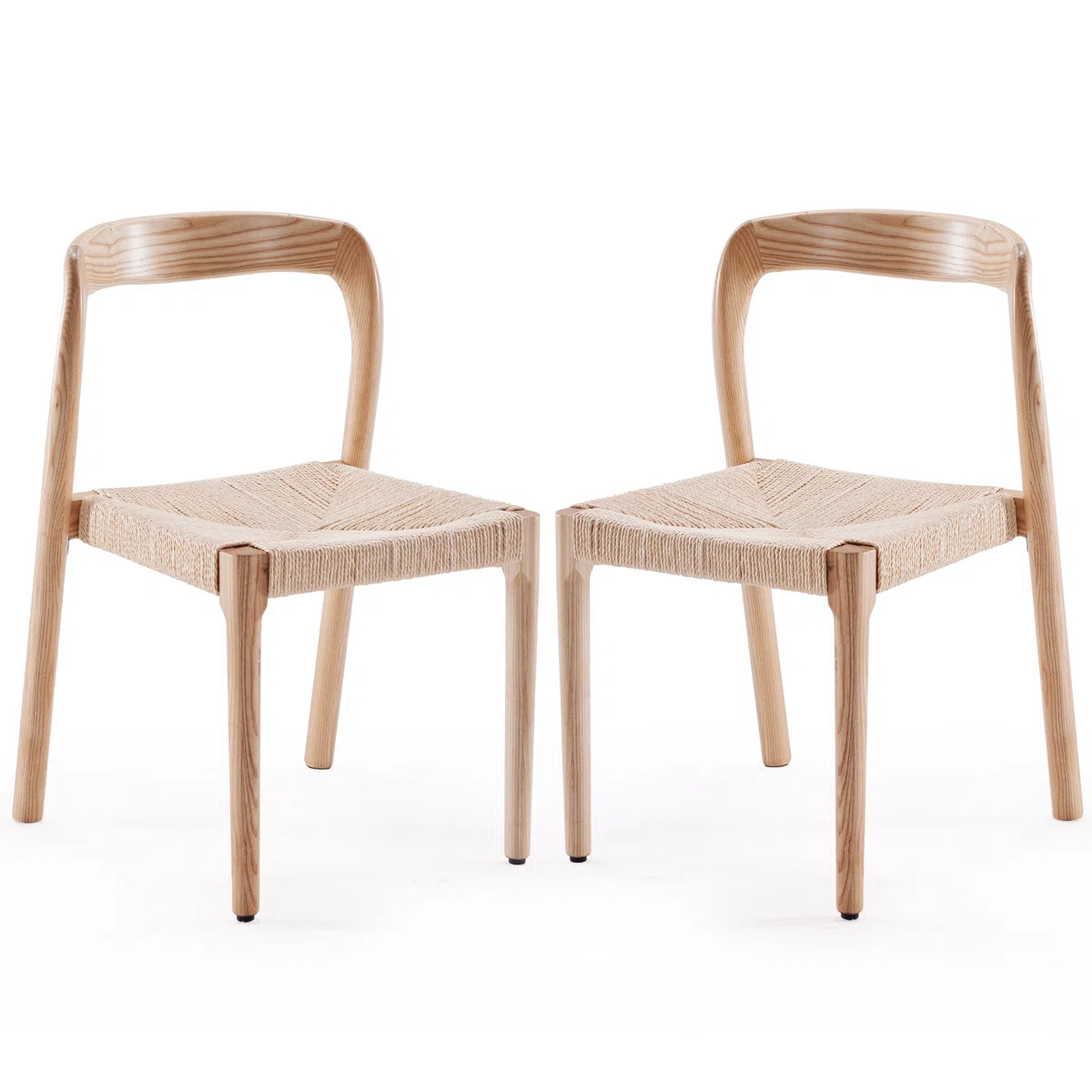 Modern Solid Wood Side Dining Chairs (Set of 2) | Wayfair North America