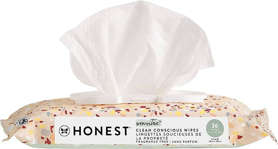 The Honest Company Clean Conscious Wipes | 100% Plant-Based, 99% Water, Baby Wipes | Hypoallergen... | Amazon (US)