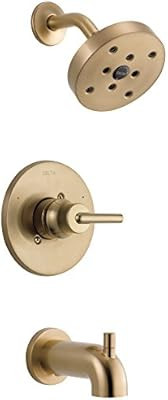 Delta Faucet T14459-CZ Trinsic 14 Series Function Tub Trim Kit with Single-Spray H2Okinetic Showe... | Amazon (US)