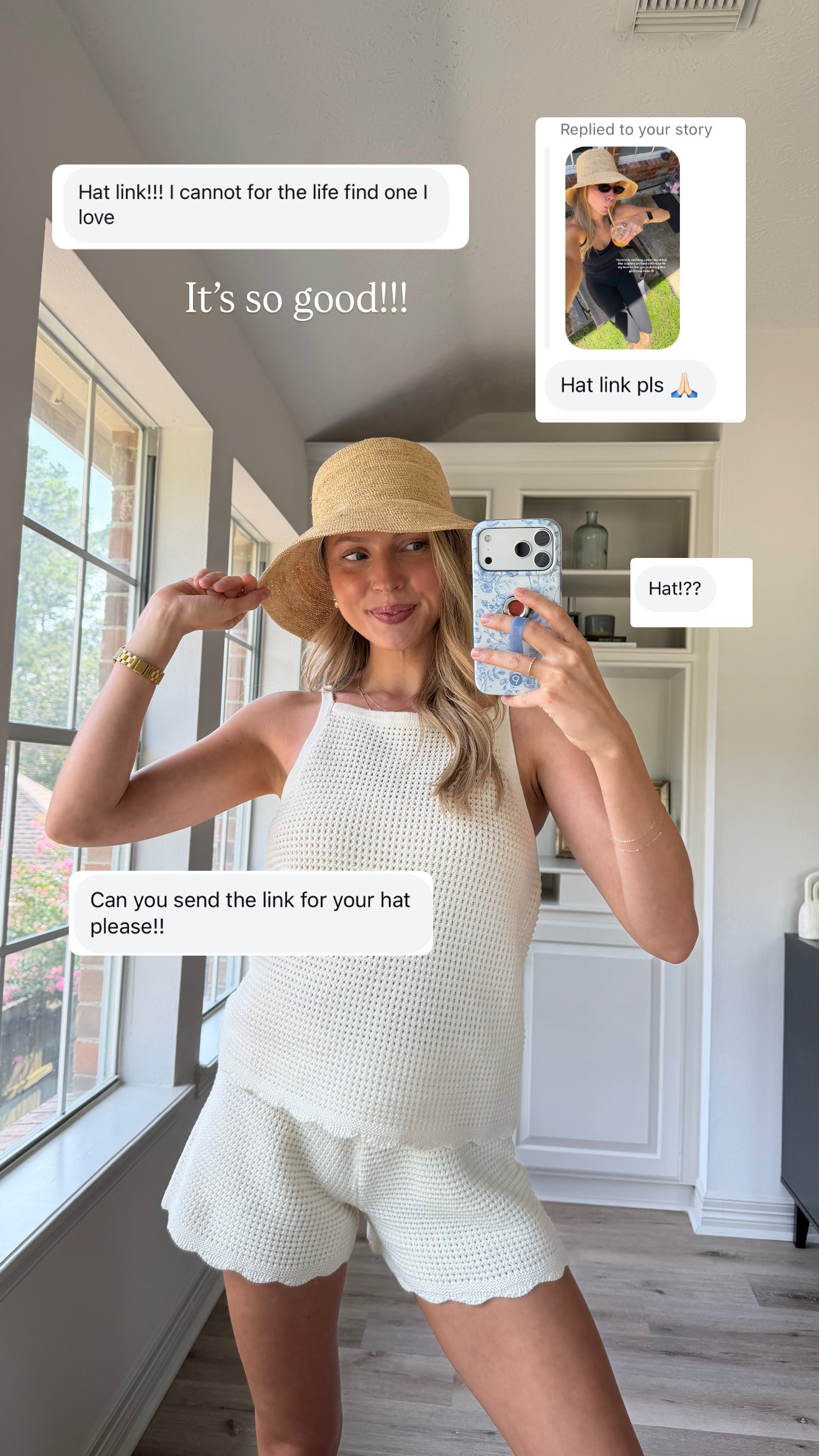 Cutest straw hat for summer!! 

 