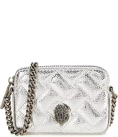Kurt Geiger London Kensington Micro Camera Chain Strap Crossbody Bag - Silver | Dillard's