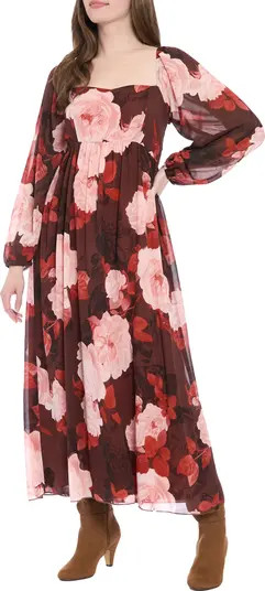London Times Bishop Sleeve Smocked Back Maxi Dress | Nordstromrack | Nordstrom Rack