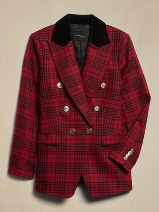 Plaid Captain's Blazer | Banana Republic (US)