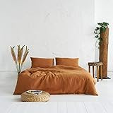 Linen Duvet Cover In Cinnamon - Queen Size (90 x 88") | Amazon (US)