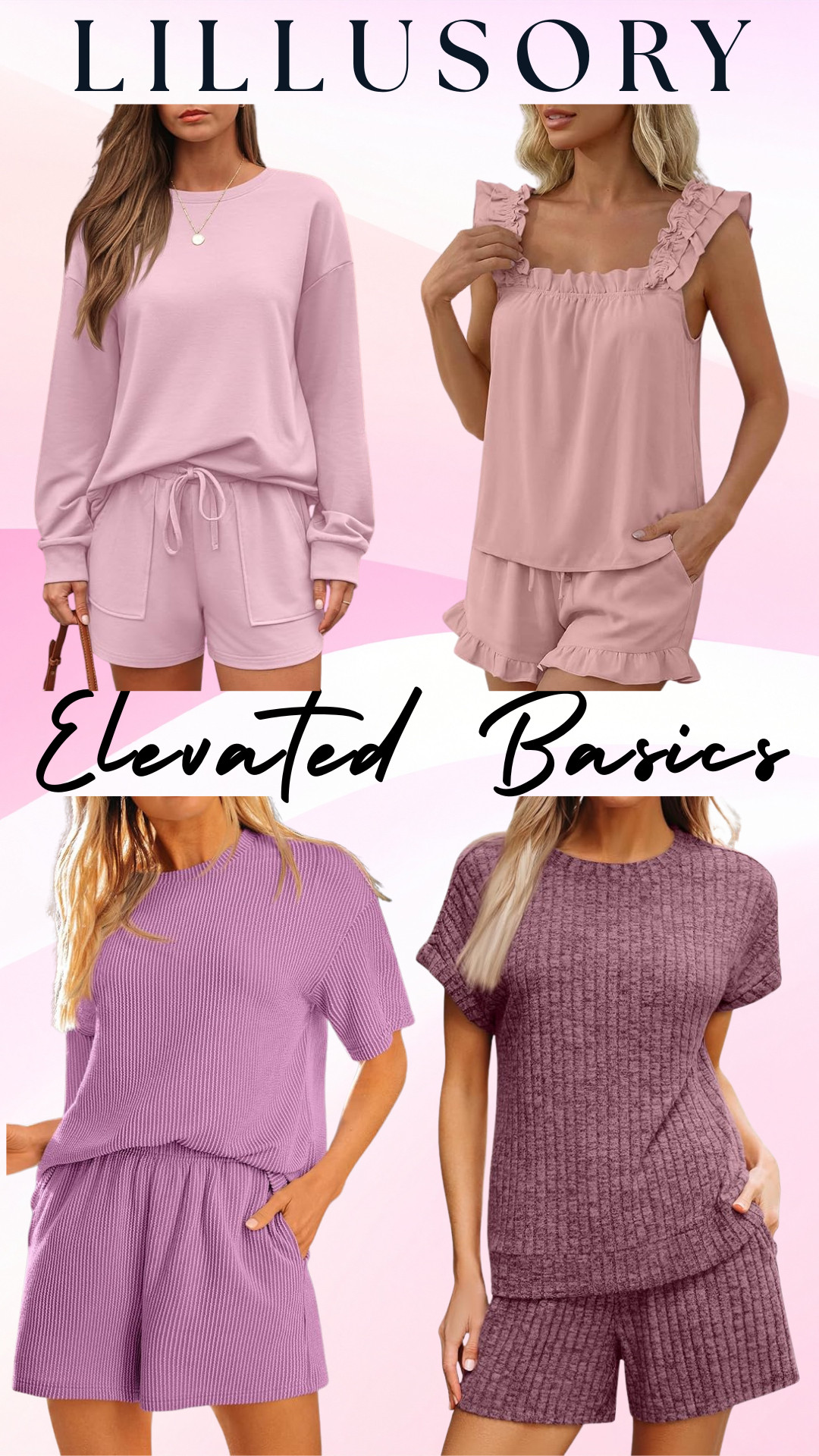 This LILLUSORY lounge set is giving soft, cozy, elevated feminine 💗

One of those Amazon finds that looks cute at home and out.

Featuring the LILLUSORY relaxed top + matching lounge shorts, this set is lightweight, breathable, and incredibly comfy without feeling frumpy. The drape is flattering, the fit is easy, and the colors are perfect for spring.

Perfect for:
• winter → spring transition days
• travel & airport outfits
• lounging but still feeling put together
• running errands, coffee runs, casual plans
• mixing & matching with sneakers, slides, or light layers

The pinks and purples add a soft, pretty touch while still feeling wearable and everyday. It’s the kind of set you reach for when you want comfy, cute, and effortless all in one.

✨ Tap to shop this LILLUSORY Amazon lounge set — an elevated everyday staple you’ll wear on repeat ✨ 

 

#LTKgrwm #LTKootd #LTKSaleAlert