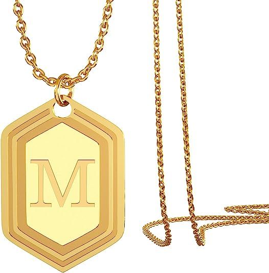 Gold Initial Necklaces for Women Girls, 14K Gold Plated Letter Pendant Necklaces Initial Layered ... | Amazon (US)