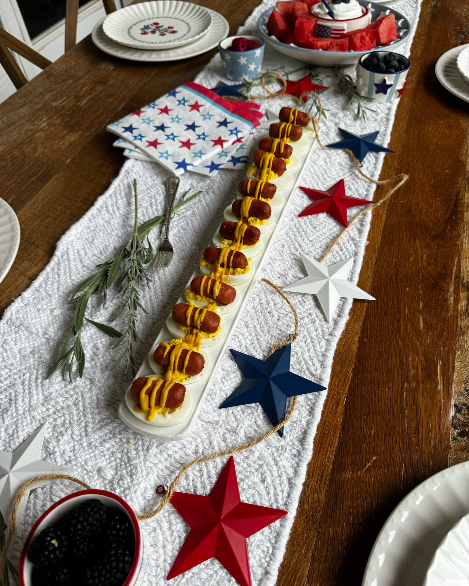 The deviled eggs are in the details🇺🇸
