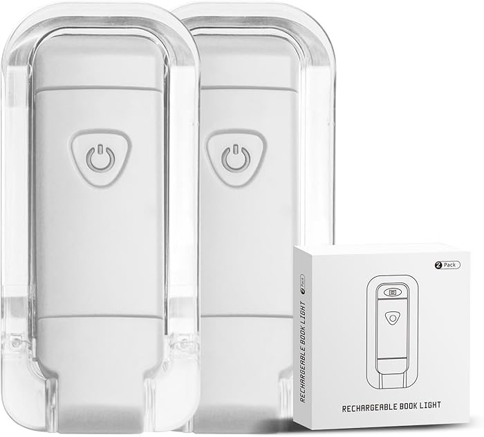 EGWASER Book Light for Reading in Bed, USB Rechargeable Clip on Book Lights, 3 Brightness Adjusta... | Amazon (US)