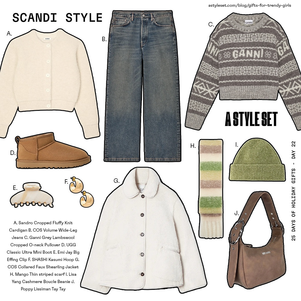 25 DAYS OF HOLIDAY GIFTS ☁️ day 22 - scandi style clothing & accessories !!  More gift ideas & all links to shop on astyleset.com/blog/gifts-for-trendy-girls

#LTKHoliday #LTKGiftGuide #LTKStyleTip