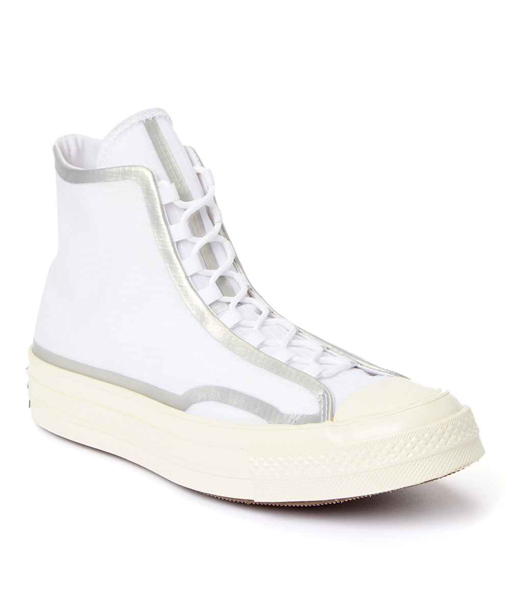 Converse Women's Casual boots White/Egret/Black - White & Egret Chuck Taylor Tape Seam Platform Hi-T | Zulily