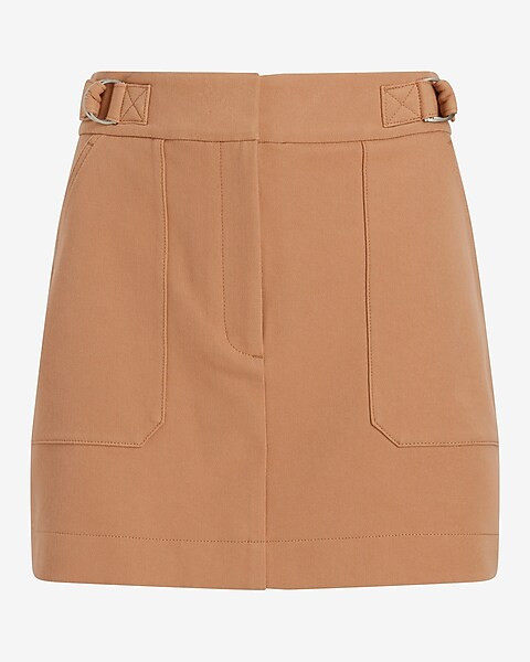 Super High Waisted Utility Mini Skirt | Express