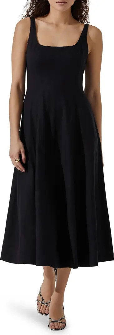 Square Neck Midi Dress | Nordstrom