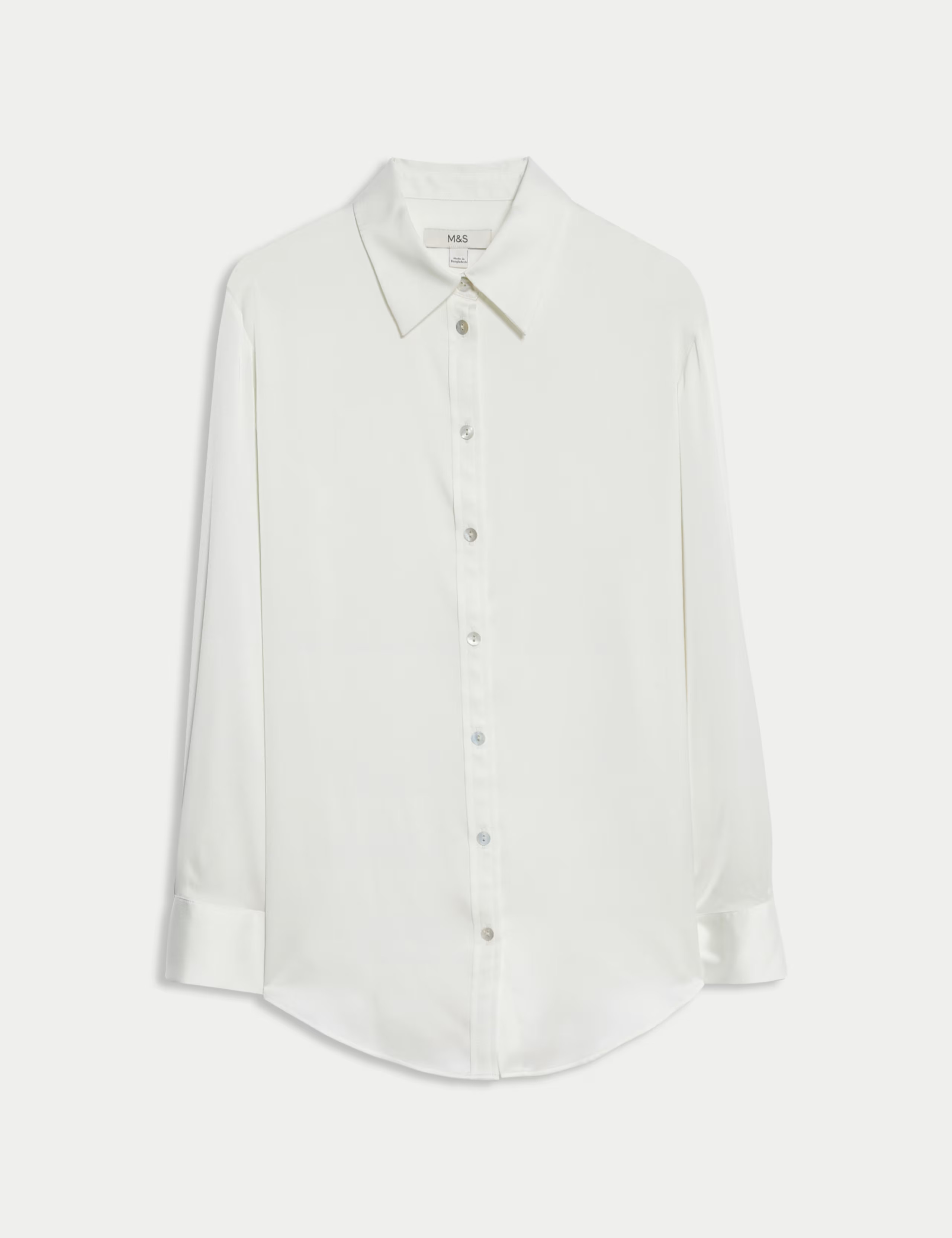 Satin Collared Shirt | Marks & Spencer (UK)