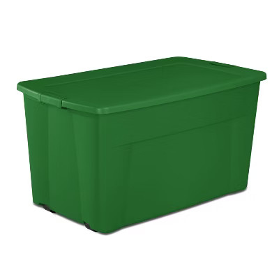 45gal Wheeled Latching Storage Tote Green - Brightroom™ | Target