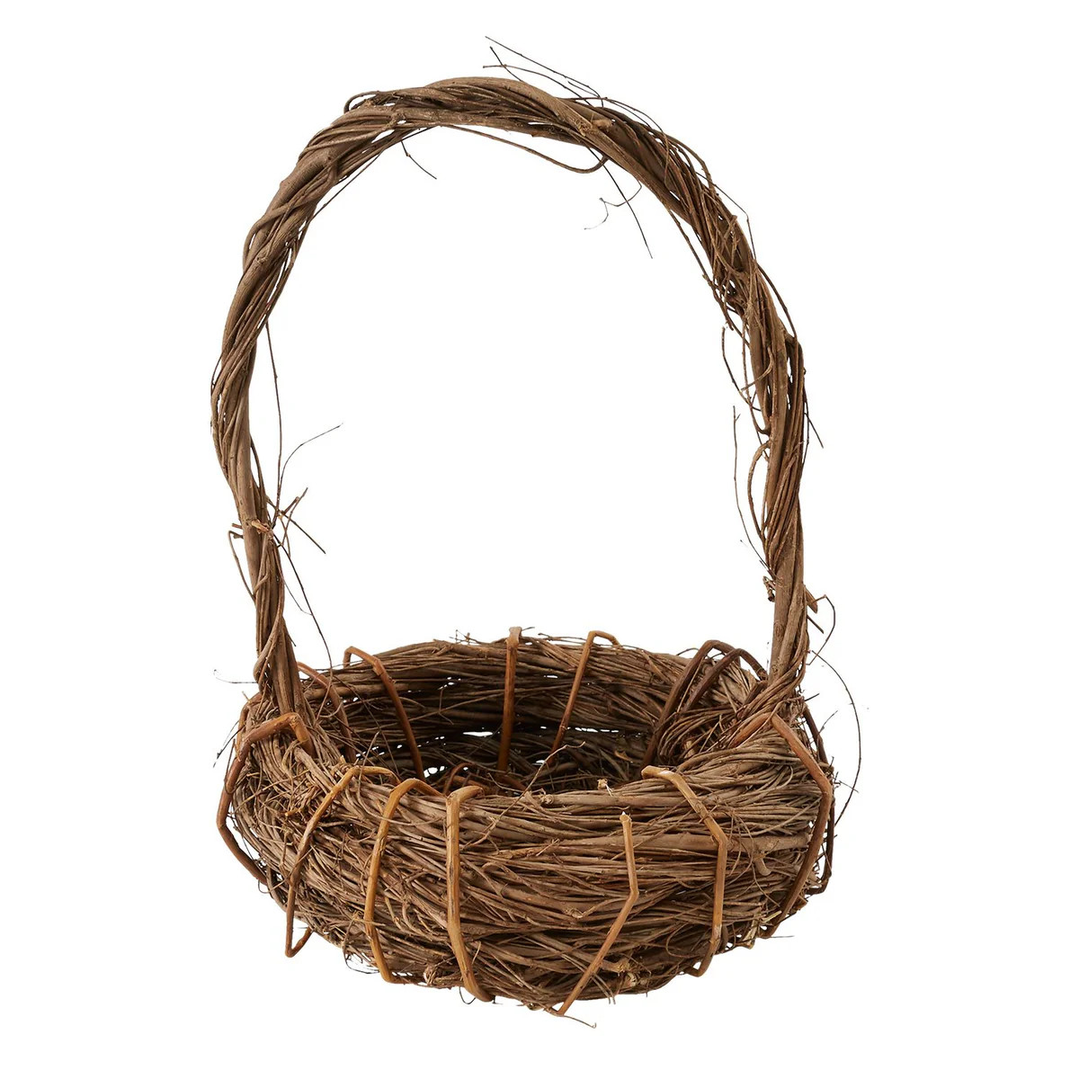 Twiggy Natural Dried Foliage Easter Basket | Darby Creek Trading