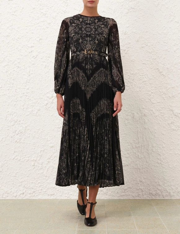 Sunray Long Sleeve Midi Dress | ZIMMERMANN (US, CA, EU, MENA)