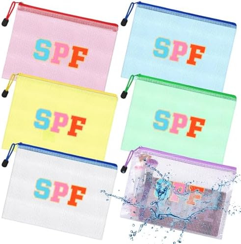 12 Pcs Sunscreen Bag Clear Makeup Bag Beach Vacation Essentials Summer Pool Waterproof Toiletry P... | Amazon (US)