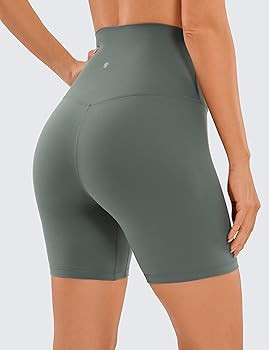 CRZ YOGA Super High Waisted Butterluxe Womens Biker Shorts 6 Inches - Buttery Soft Workout Yoga S... | Amazon (US)