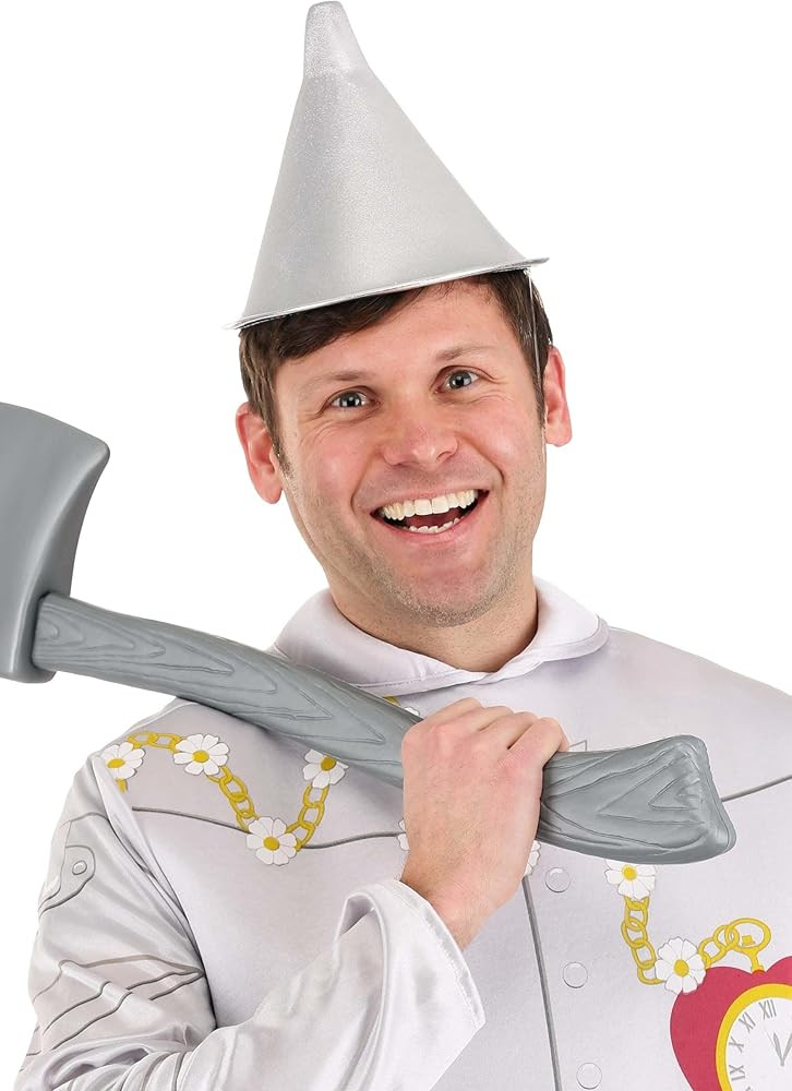 elope Tin Woodsman Adult Costume Hat - Metallic Foam Hat with Funnel Shape, One Size Fits Most | Amazon (US)