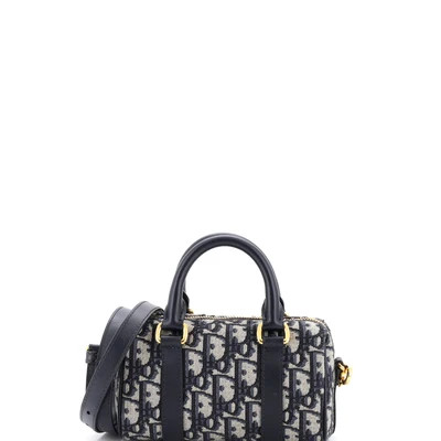 Christian Dior Groove Convertible Bowling Bag Oblique Canvas Nano | Rebag