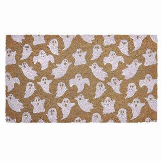 Flying Ghost Multicolor 18 in. x 30 in. Coir Halloween Outdoor Doormat | The Home Depot