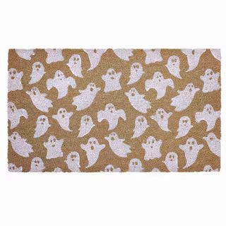 Flying Ghost Multicolor 18 in. x 30 in. Coir Halloween Outdoor Doormat | The Home Depot