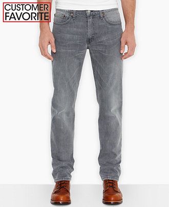 Levi's 511 Slim Fit Express Open Grey Jeans | Macys (US)