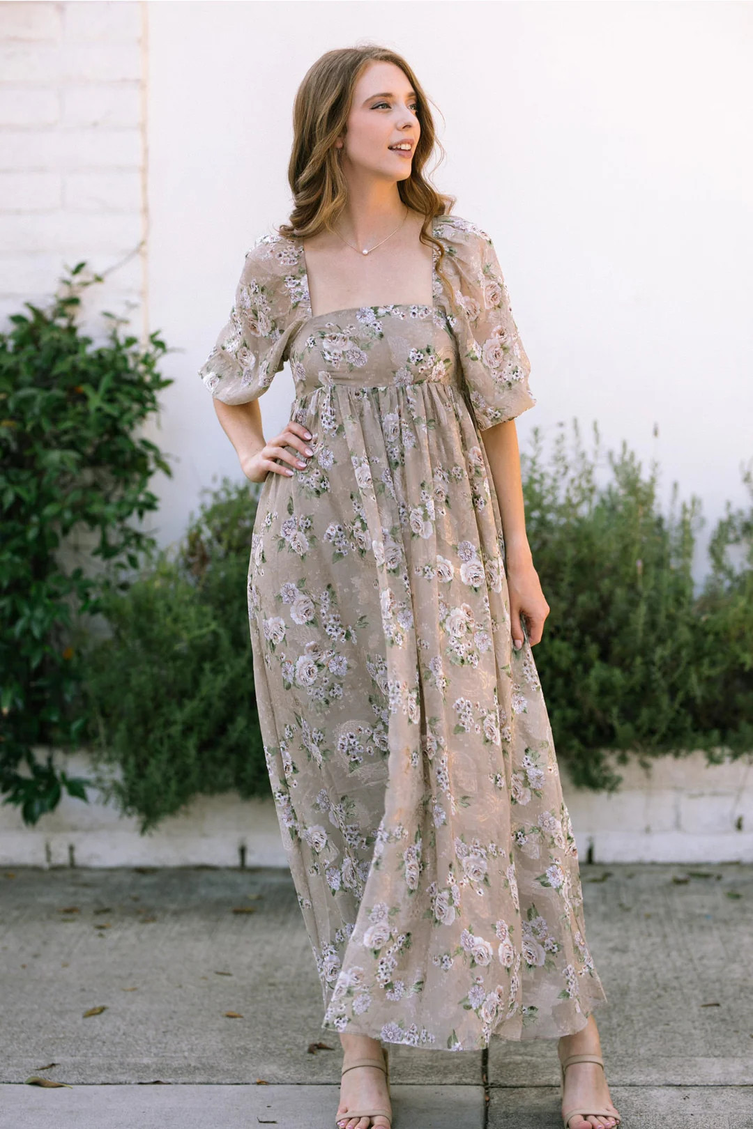 Bridgette Babydoll Maxi Dress | Morning Lavender