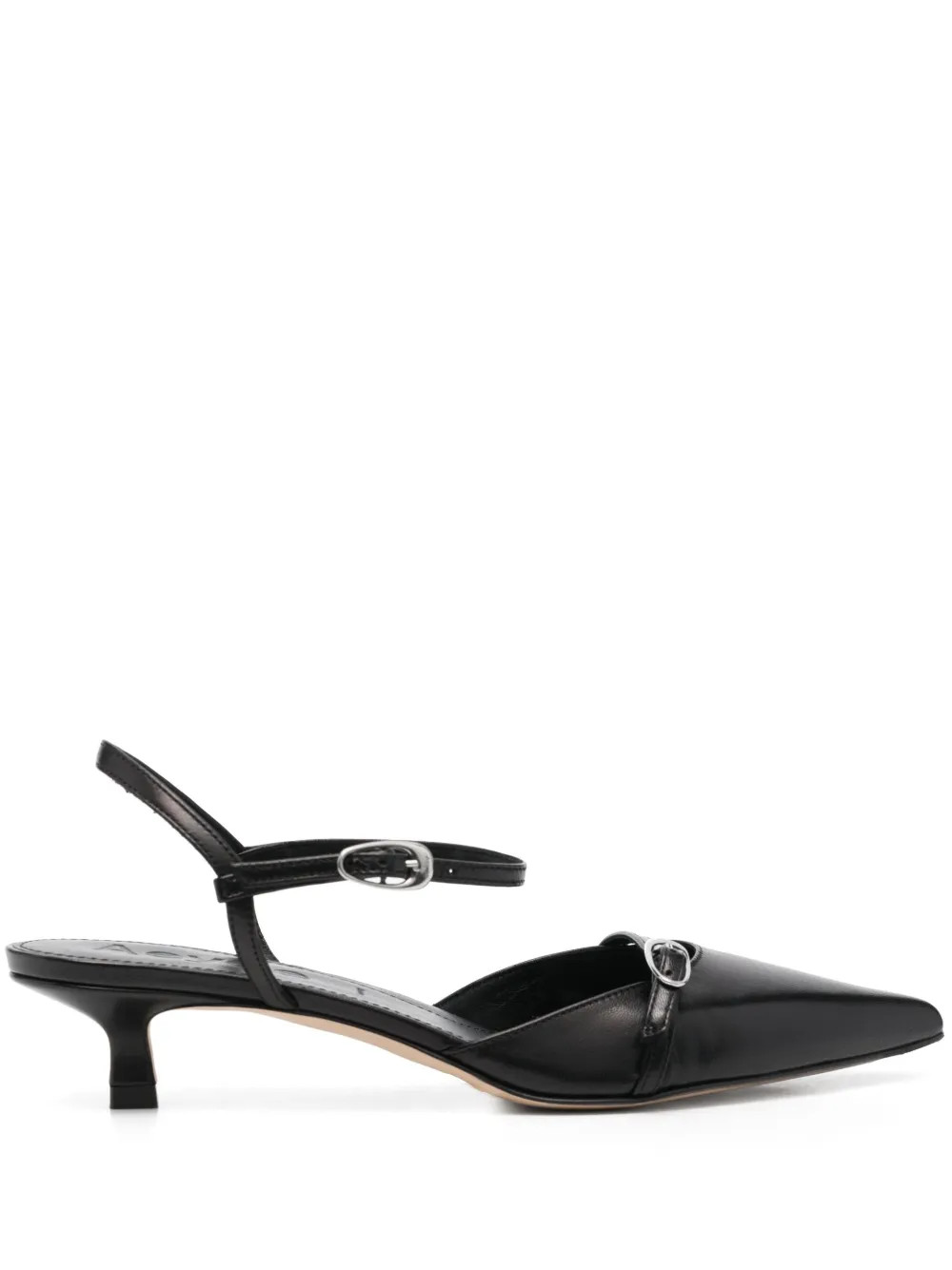 Aeyde Maisie Leather 35mm pointed-toe Pumps - Farfetch | Farfetch Global
